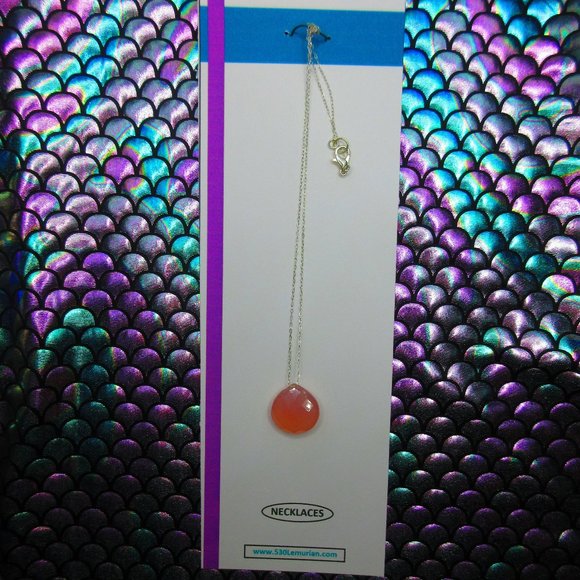 Pink Opal Faceted Gemstone 18" Dainty Necklace - Picture 2 of 4